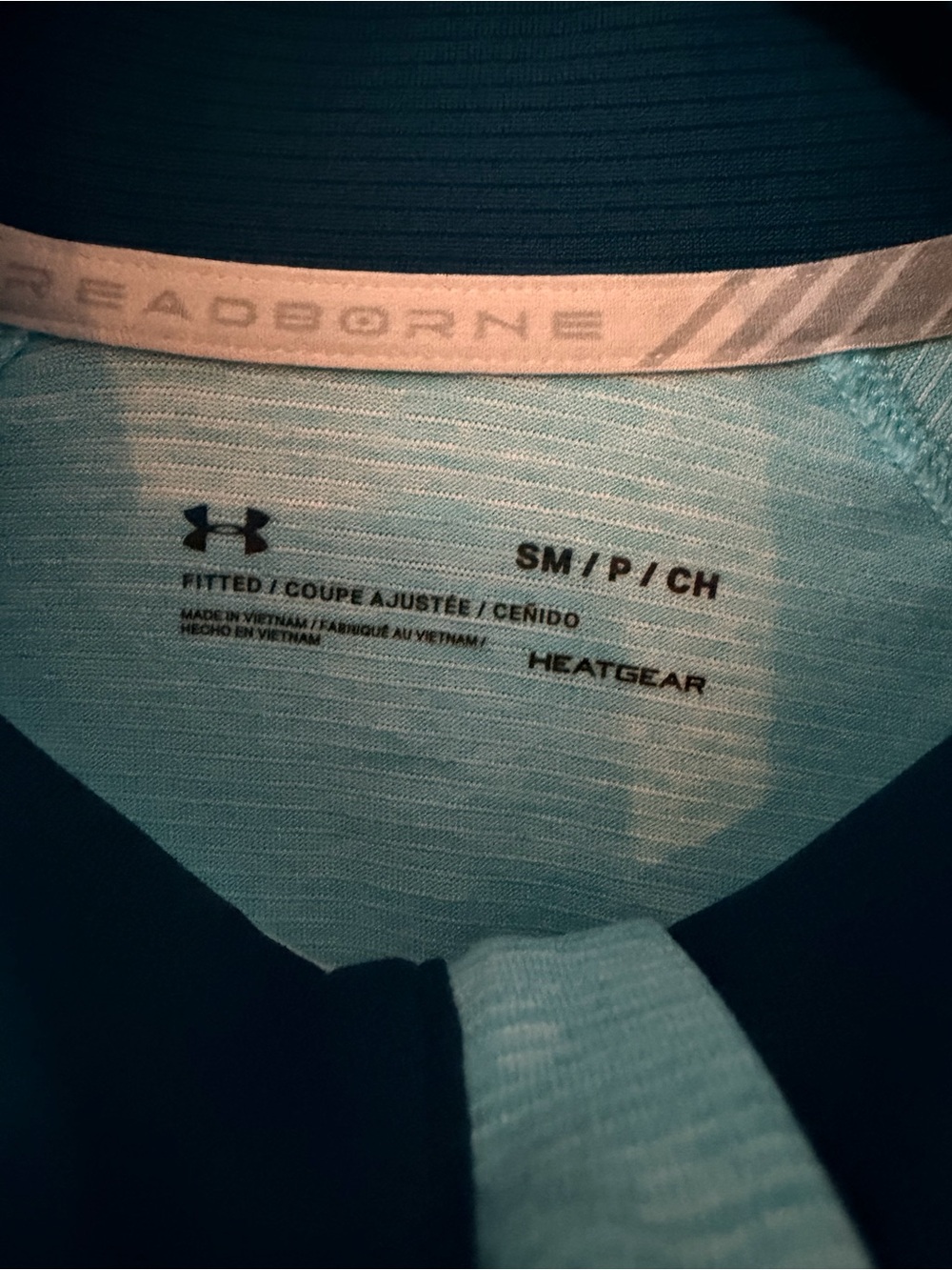 Under Armour HeatGear Light Blue Men's Fitted Undershirt - SM